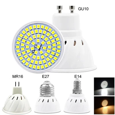 GU10 MR16 E27 E14 LED SpotLight Bulb 5W 8W 10W 2835 SMD Lamps 220V COB Spotlight - Image 1 of 4