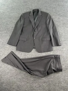 Jos A Bank Traveler Slim Fit Suit 44S Gray Wool Jacket w Pants 36x25 Premium Men - Picture 1 of 24