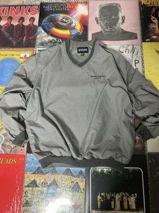 Vintage King Louie Grey Pullover Track Jacket Made in USA Oversized Size XL - Picture 1 of 6