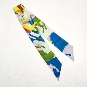 Hermes scarf Twilly Multi Color Silk100% 3284772 - Picture 1 of 11