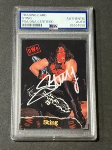 STING 1998 TOPPS WCW/NWO WRESTLING SIGNED AUTOGRAPHED CARD PSA/DNA CERTIFIED - Picture 1 of 2