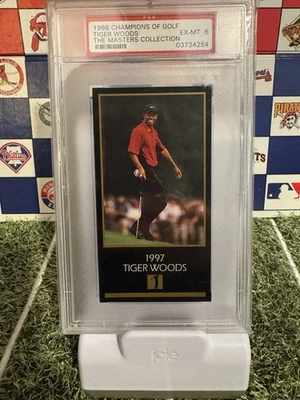 1998 Grand Slam Ventures Champions of Golf Masters Collection Tiger Woods 1997  - Image 1 of 2