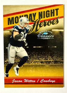 Tarjeta insertada Donruss Classics Jason Witten Monday Night Heroes 2008 #/250 Cowboys - Imagen 1 de 3