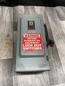 Square D H361N 30 Amp 600 VAC/DC 3-poliger Sicherheitsschalter Sicherung #4038B99PR3 - Bild 1 von 5