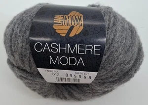(278€/kg): 25 g LG CASHMERE MODA, Kettstruktur, Pt. 095968 Fb. 012 grau #7917 - Bild 1 von 2