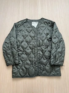 Vintage Military Field Liner Jacket No Buttons Puffy Green Size Small M65 - Picture 1 of 20