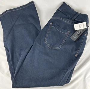 NWT Lane Bryant Distinctly Boot Cut Denim Blue Jeans 14 P Petite Right Fit - Picture 1 of 4