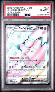 Lillie's Clefairy ex 173/159 Sv09: Viaggio Insieme Ultra Rara PSA10 - Foto 1 di 3