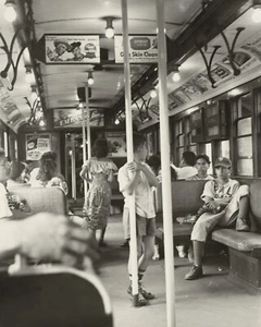 Subway Car Photograph Brooklyn New York City NYC 1956 8x10 Minimalist Photo - Picture 1 of 2