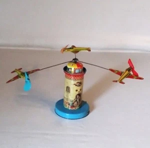 Seltener Vintage Weißblech JSCH Leuchtturm ( Germany )  - Bild 1 von 7