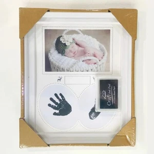 Baby Hand  Foot Print Clay Cast Kit Picture Frame Christening Baby shower Gift - Picture 1 of 7