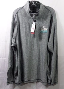 SUPER BOWL MIAMI LIV NFL ANTIGUA TEMPO SMOHTR LONG SLEEVE 1/4 ZIP -MEN'S 2XL - Picture 1 of 4