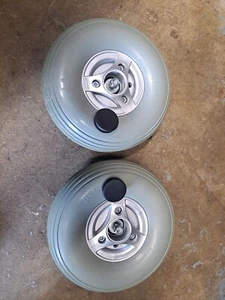 2 Permobil Caster Wheels Tires Wheelchair 2.50-3 C300 C350 C500 Original OEM - Picture 1 of 6