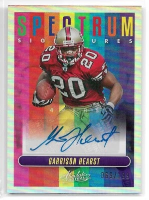 2023 Panini Absolute Garrison Hearst Spectrum Signatures Auto /199 49ers - Image 1 of 2