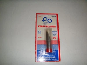 10 #110 BLADES IN #114 REPLACEMENT PACKAGE FOR EXACTO, PRECISION OR EXCEL KNIFES - Picture 1 of 2