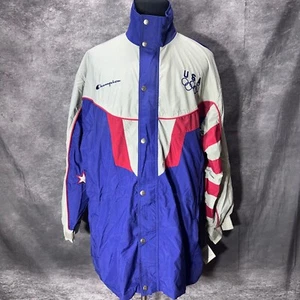 VTG Champion USA Award Ceremony Jacket Mens L Lillehammer Winter Olympics 1994 - Picture 1 of 17