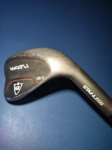 MAXFLI Golf  BLACK MAX Forged 56*/12 Sand Wedge SW Right Hand Mens 35.5" - Picture 1 of 4