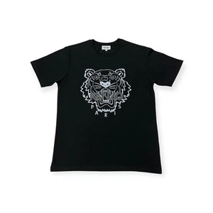 Kenzo Men's Tiger Print T-Shirt In Black/Grey Size M - Picture 1 of 5