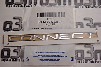 2014-2023 Ford Transit Connect Rear Door Chrome Connect Badge Nameplate new OEM - Image 1 of 2