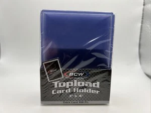 Toploaders de tarjetas gruesas BCW 3X4 1 paquete de 10 para tarjetas de hasta 108 puntos - Imagen 1 de 5
