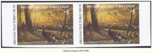 D2K NWTF Arkansas Wild Turkey 1993 $5 imp. pair - Picture 1 of 1