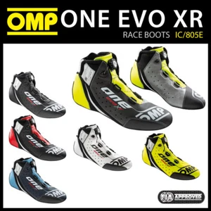 2025 OMP One Evo X Racing Botas de Conductor Zapatos Modelo Profesional FIA 8856-2018 - Imagen 1 de 106