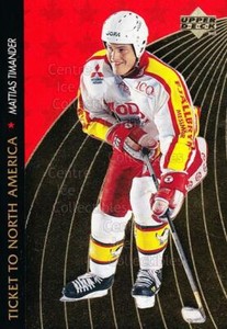 1995-96 Swedish Upper Deck Ticket to North America #19 Mattias Timander
