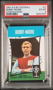 A&BC - 'Football Star Players' (1967) -  Bobby Moore (West Ham United) **PSA6** - Picture 1 of 2