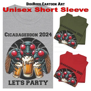 Camiseta Cicadageddon 2024 Cicada Brood Return Beer Lover Party Divertida Dibujos Animados - Imagen 1 de 8