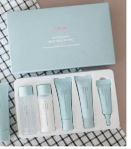 Laneige Water Bank Blue Hyaluronic 5 Step Essential Kit (For Normal To Dry Skin)