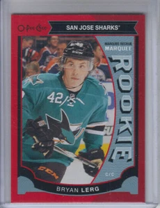 15/16 OPC San Jose Sharks Bryan Lerg Rookie Red Redemption RC card #549 - Picture 1 of 2