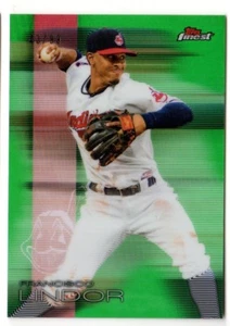 Francisco Lindor 2016 Topps Finest Green Parallel Card #'d /99 Cleveland Indians - Picture 1 of 1