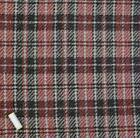 BLACK, RED & SILVER CHECK WOOL BLEND SUITING FABRIC * Suiting Fabric * Dressm...