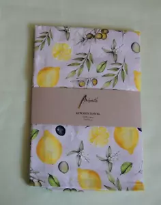 Ambiente Geschirrtuch Zitronen Oliven Zweige Geschirrhandtuch towel Küche - Bild 1 von 3