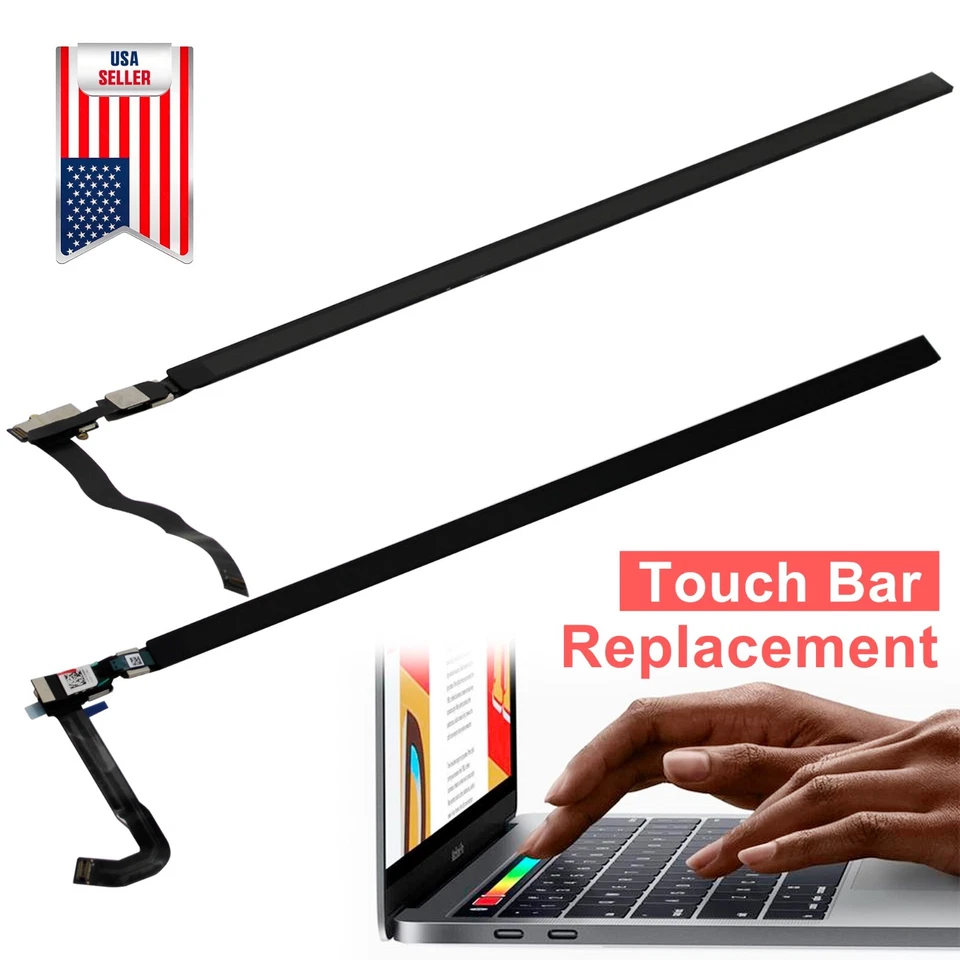 Genuine LED Touch Bar +Ribbon Flex Cable For Apple Macbook Pro 13" 15" 2016-2020 - Image 1 of 3