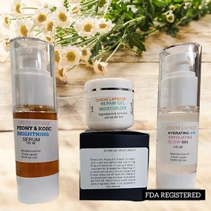 A combo of face repair serum, exfoliant and gel/Face serum anti-aging products - Picture 1 of 4