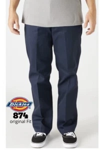 Men's Dickies 874 Pants Original Fit Work Pants Uniform Straight 44X 29 Blue NWT - Picture 1 of 16