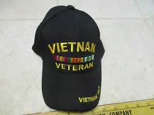 Nuevo Vietnam Veterano Negro Veterano Camionero Gorra de béisbol Ajustable - Imagen 1 de 4