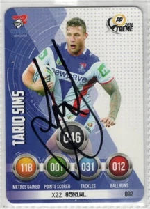 π₯ 2016 XTREME BASE SIGNED CARD TARIQ SIMS #092 π₯ - Picture 1 of 1