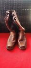 Vintage Frye Leather Boots Harness Biker Brown Pull On Size 10 M Pre Owned E5