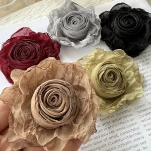 5x Semi-finished Flower Appliques Accessory DIY Clothing Sew on Craft Decor Chic - Picture 1 of 17
