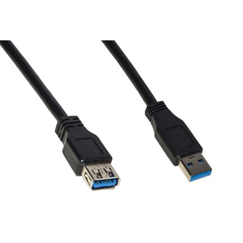 Cavo prolunga usb 3.0 connettori a maschio/femmina in rame mt 1 - Immagine 1 di 1