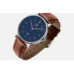 Armbanduhr Herren Minimalistische Mode Schlicht 05-M8S-Braun Blau Lavaredo - Bild 1 von 6