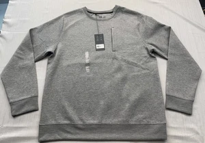Neu Vrst Herren Pinnacle Fleece Rundhalsausschnitt Sweatshirt LARGE grau meliert Tech $ 78 - Bild 1 von 10