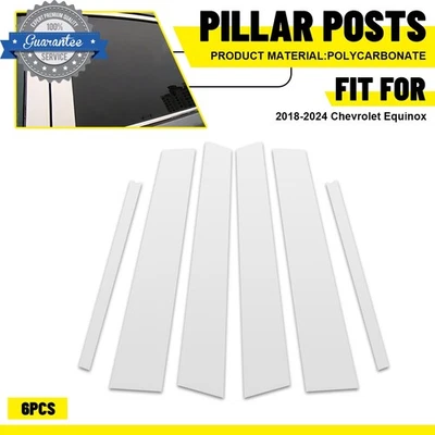 Para Chevrolet Equinox 2018-2024 6X Cromo Pilar Poste Cubierta Puerta Accesorios Coche Foto 1 de 4