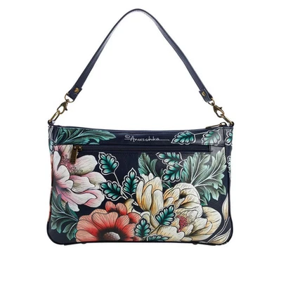 Bolsa de ombro ANUSCHKA média ESCOLHA O PADRÃO de couro pintada à mão #7478 NOVA - Imagem 1 de 4