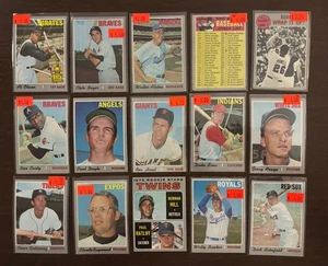 1970 TOPPS BASEBALL 30 KARTEN LOT G-VG -EX OLIVER BOYER ALSTON - Bild 1 von 2