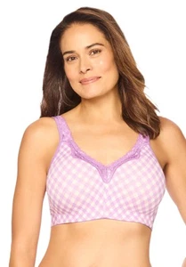 Catherines Women's Plus Size Cotton Comfort Wireless Bra - Picture 1 of 42