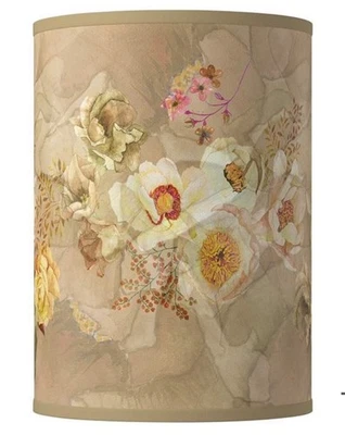 Giclee Glow Cylinder Print Lamp Shade Floral Spray 10 X 10 X 12 - Image 1 of 4