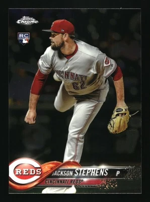 2018 Topps Chrome  Jackson Stephens #110 Cincinnati Reds RC - Image 1 of 2
